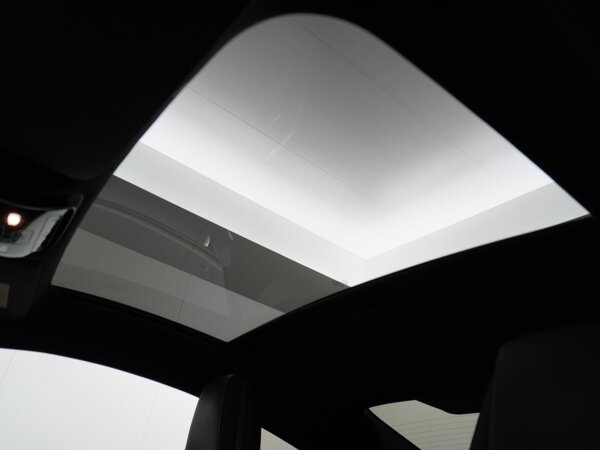 Vast panoramadak in glas