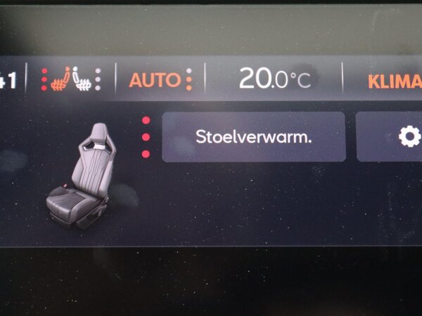 voorstoelen verwarmd