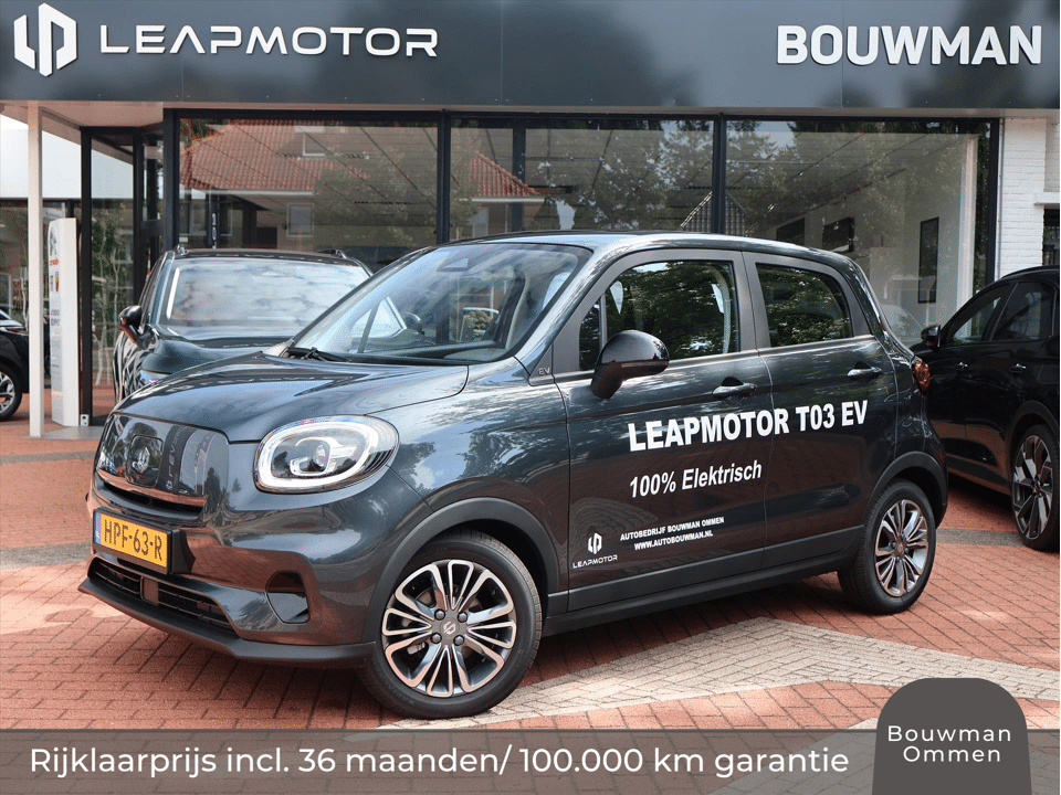 Leapmotor T03 EV 37,3 kWh 95PK Design, Rijklaarprijs | Camera | Navigatie | Panoramadak | Lichtmetalen wielen - Afbeelding 1