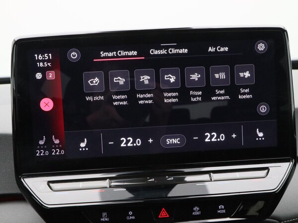 voorstoelen verwarmd