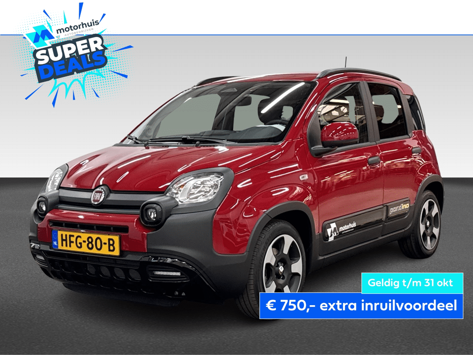 Fiat Panda 1.0 HYBRID 70PK PANDINA AIRCO CRUISE PDC CARPLAY NAP - Afbeelding 1