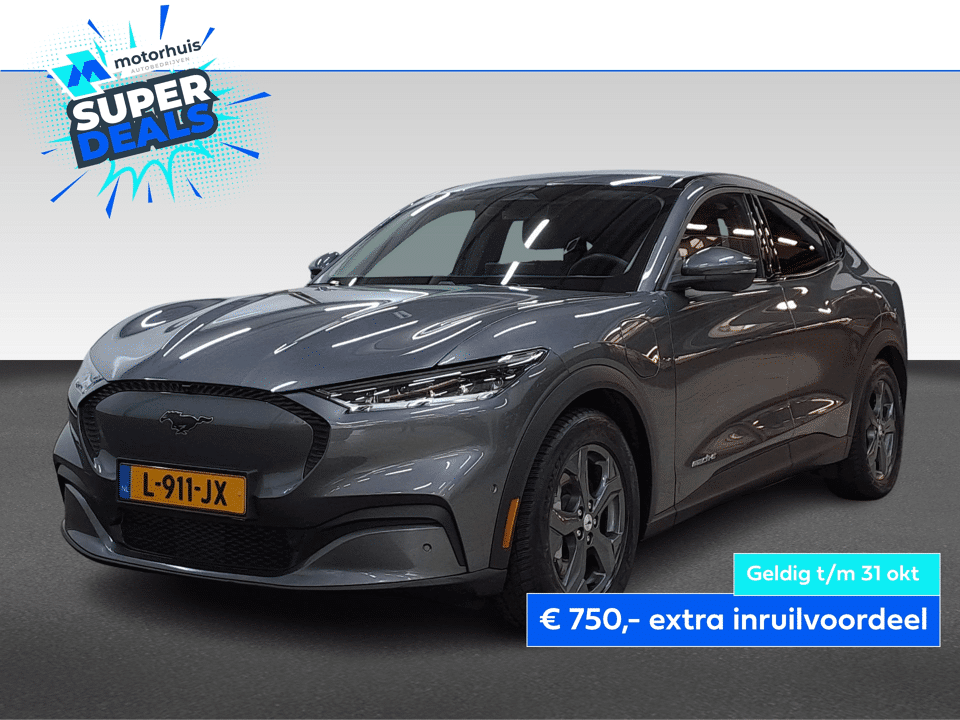 Ford Mustang Mach-E 75kWh 258PK RWD AUTOMAAT NAVI CAMERA LEDER TEL B&O NAP - Afbeelding 1