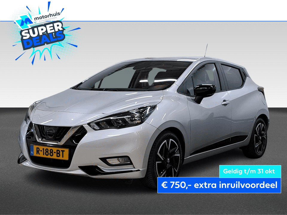 Nissan Micra 1.0 IG-T 92PK N-DESIGN NAVI TEL CRUISE NAP - Afbeelding 1