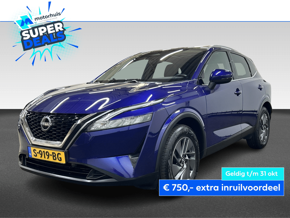 Nissan QASHQAI 1.3 MHEV 160PK AUTOMAAT ACENTA PANODAK CARPLAY TEL LED CRUISE PDC NAP - Afbeelding 1