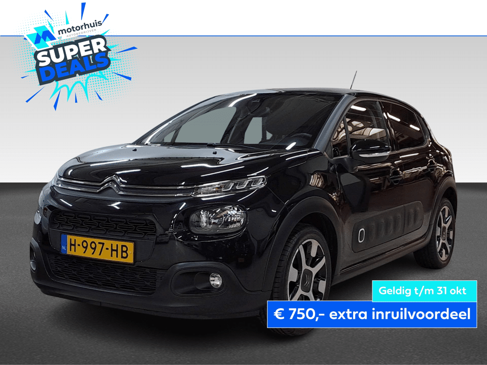 Citroën C3 1.2 PureTech 83PK SHINE CARPLAY CRUISE 17INCH PDC NAP - Afbeelding 1