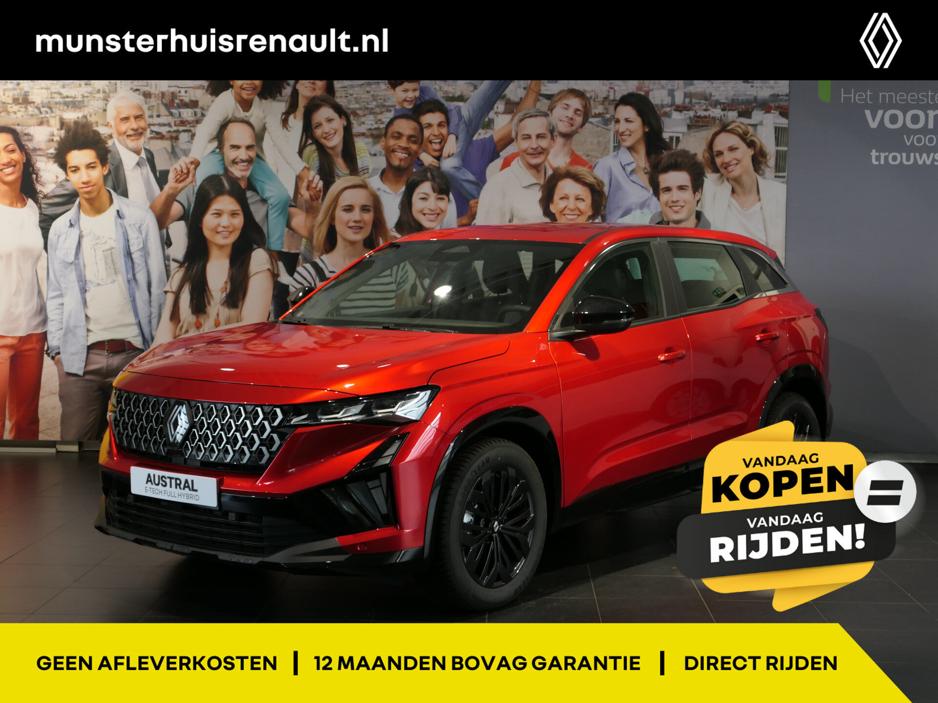 Renault Austral 1.2 E-Tech full hybrid 200 evolution *NIEUW* *incl. Pack Safety*