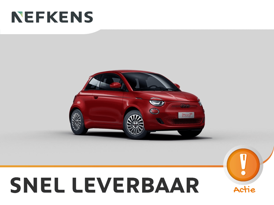 Fiat 500e Red - Afbeelding 1
