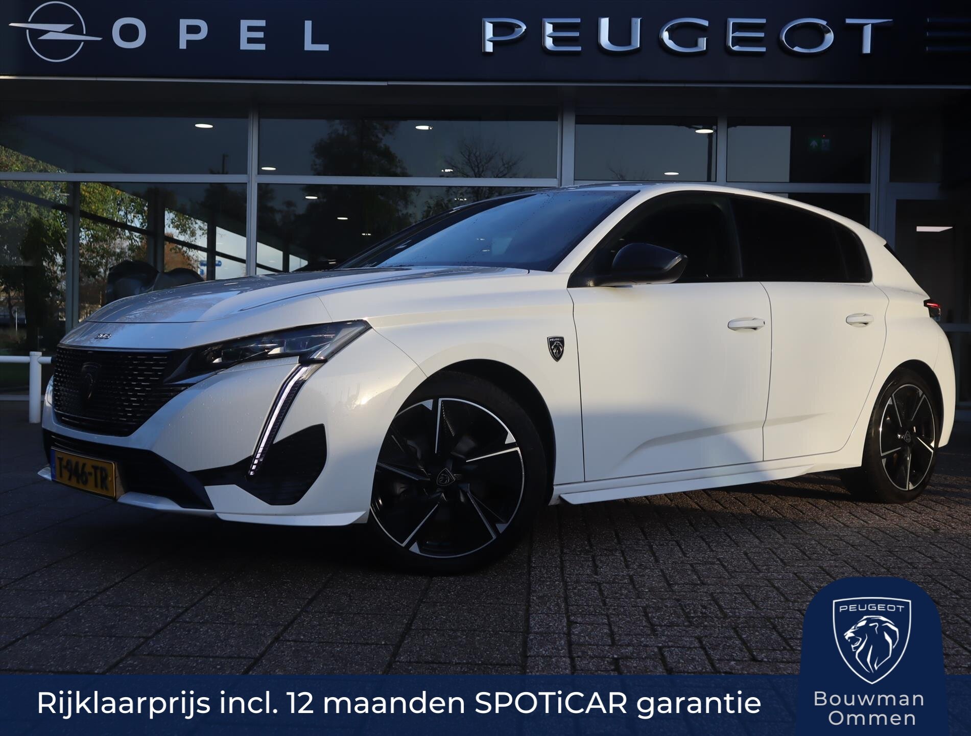 Peugeot 308 EV GT First Edition 54kWh 156pk, Rijklaarprijs, Navigatie Adaptieve cruise control Stoel- en stuurverwarming