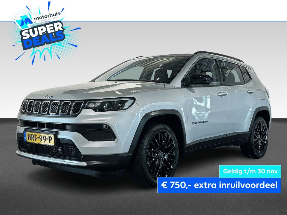 Jeep Compass 1.3T 4XE 190PK AUTOMAAT PHEV LIMITED PANO NAVI 19 INCH - Afbeelding 1