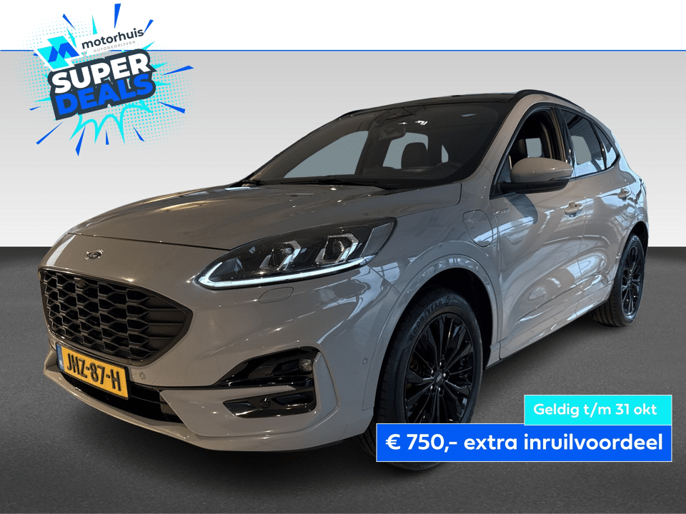 Ford Kuga 2.5 PHEV e-CVT 225pk Graphite Tech Edition | Trekhaak | 19'' Zwarte Velgen | Pano | Adaptief Cruise Control | - Afbeelding 1