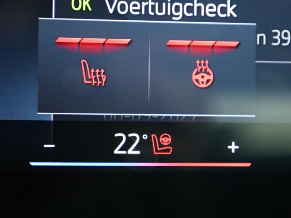 Elektrisch verwarmde voorstoelen