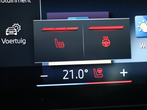 Elektrisch verwarmde voorstoelen