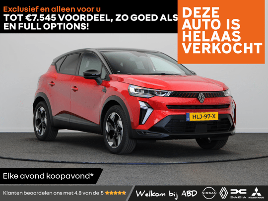 Renault Captur E-Tech full hybrid 145pk techno