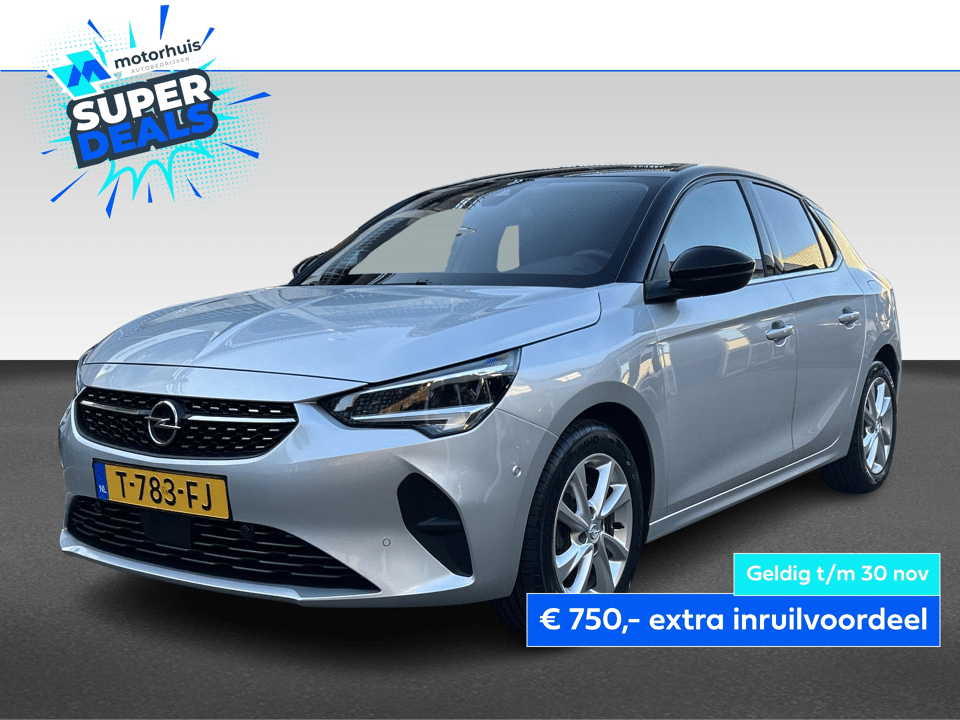 Opel Corsa 1.2 TURBO 100PK AUTOMAAT ELEGANCE CARPLAY ECC WINTERPACK CAMERA TWOTONE NAP - Afbeelding 1