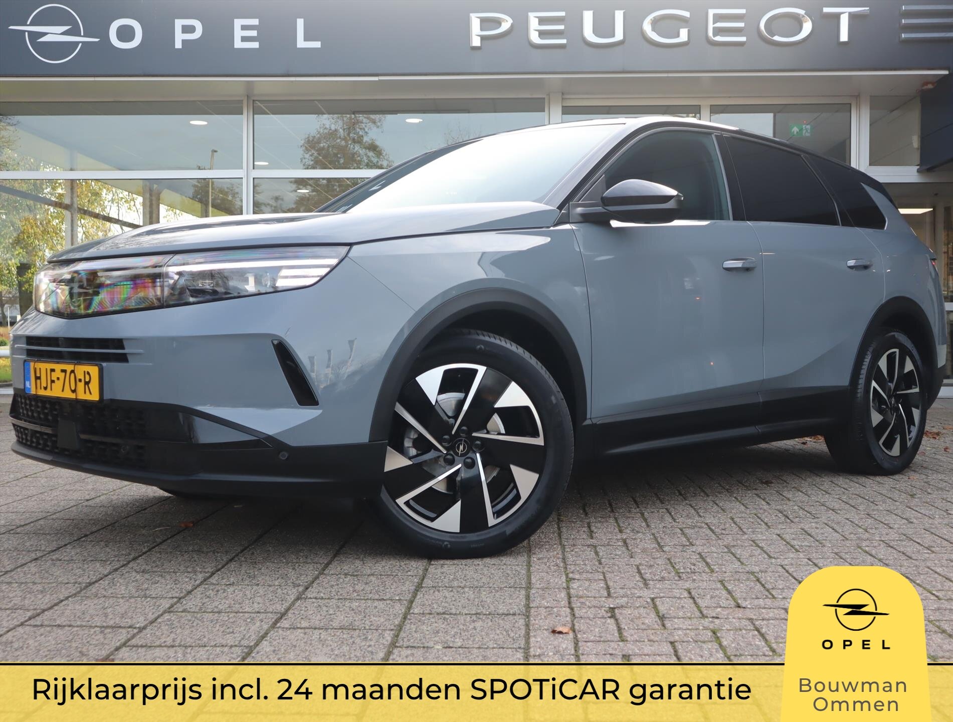 Opel Grandland GS 1.2 Turbo Hybrid 145PK eDCT 6-traps Automaat, Rijklaarprijs, Head Up Display Verwarmde voorruit Camera Navigatie LED