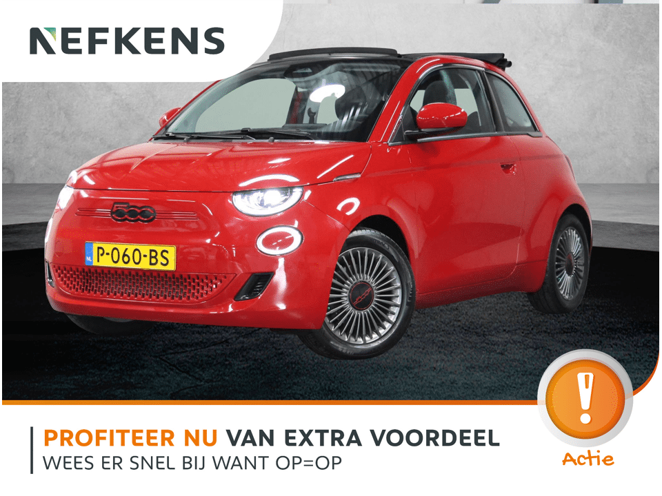 Fiat 500C 42 kWh RED 120PK - Afbeelding 1