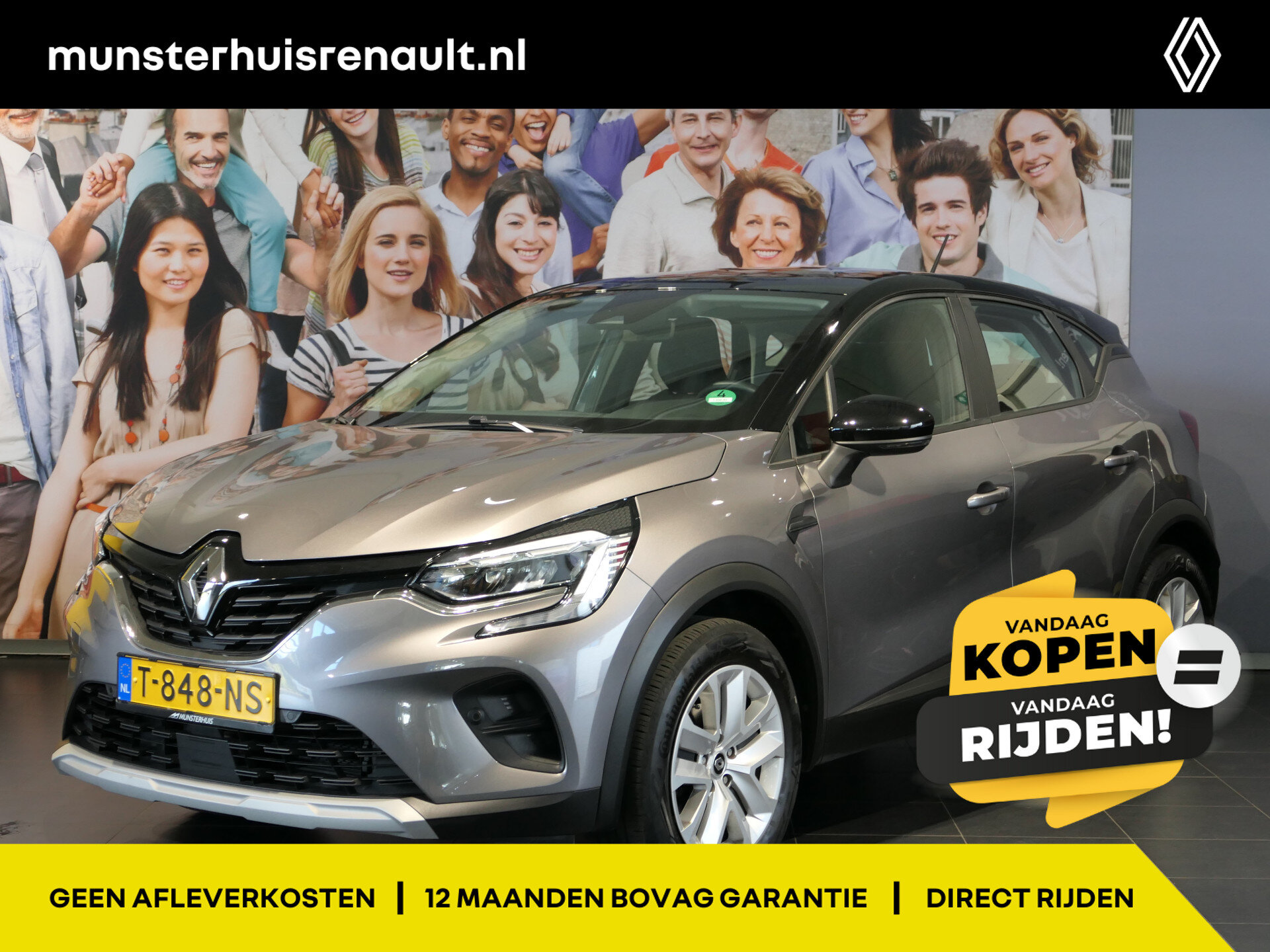 Renault Captur 1.0 TCe 90 evolution - Occasion Lease vanaf €374 p/m - - Afbeelding 1