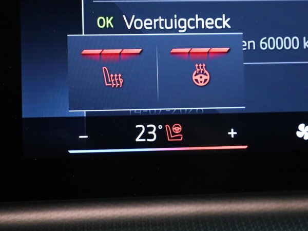 Elektrisch verwarmde voorstoelen