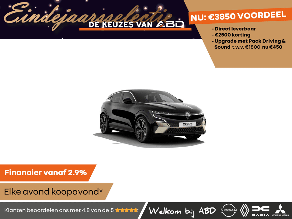 Renault Megane E-Tech Iconic Comfort range - Afbeelding 1