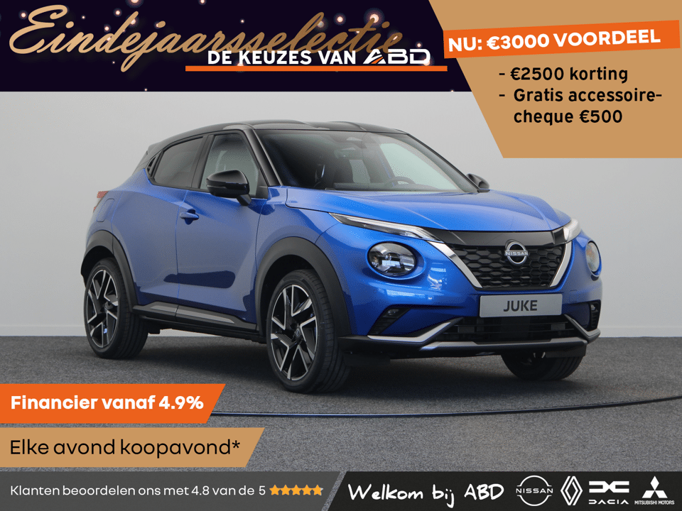 Nissan Juke N-Design + Interior Pack + Light Cold Pack + Technology Pack 1.6L HYBRID 143 - Afbeelding 1