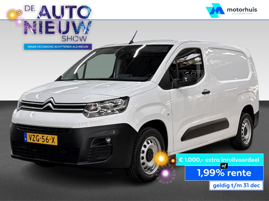 Citroën Berlingo Van XL 1.5 BlueHDi 100PK L2H1 CLUB NAVI PDC CRUISE CAMERA BETIMMERING NAP
