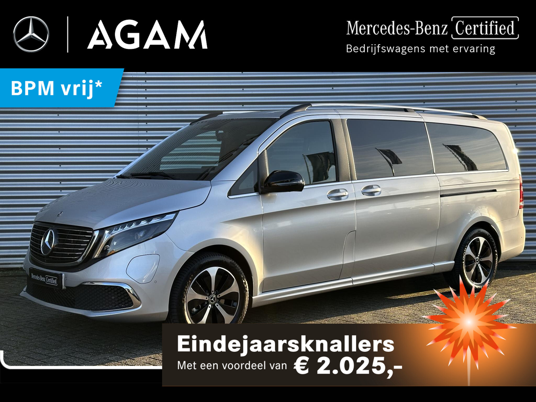 Mercedes-Benz EQV 300 90Kwh SoH 97.3% Dubbele Cabine L3