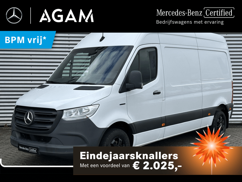 Mercedes-Benz eSprinter L2H2 Snelladen Leer Camera Airco 41kWh - Afbeelding 1