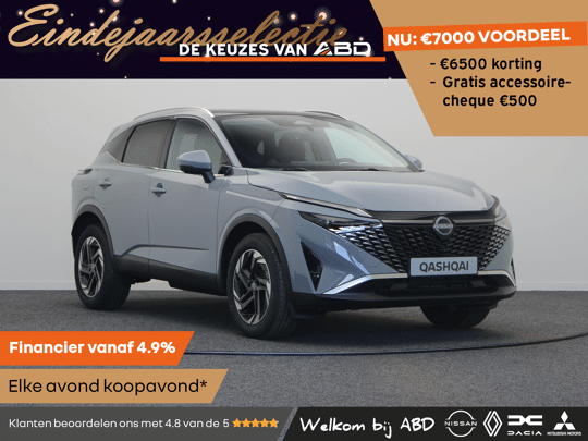 Nissan QASHQAI N-Connecta + Panoramisch glazen dak + Cold Pack Mild-Hybrid 158 Xtronic
