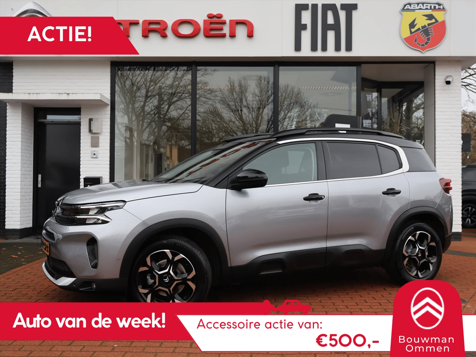 Citroën C5 Aircross *Auto van de Week!* Hybrid 145PK e-DCS6 Automaat Max, Rijklaarprijs | Stoelverwarming | Adaptieve Cruise Control | Navigatie | D - Afbeelding 1