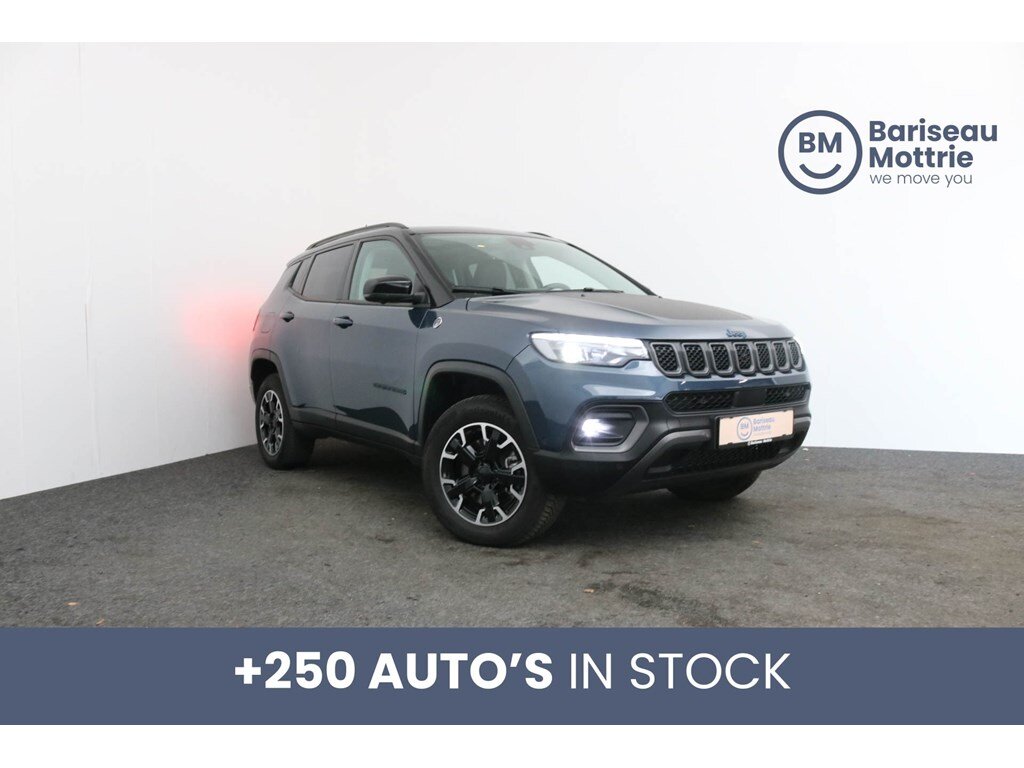 Jeep Compass 4xe TRAILHAWK PHEV 4X4 AUTOMAAT *LEDER*PANO DAK*OPEN DAK*DAB*GPS*CAMERA VOOR+ACHTER*SENSOREN*CARPLAY*