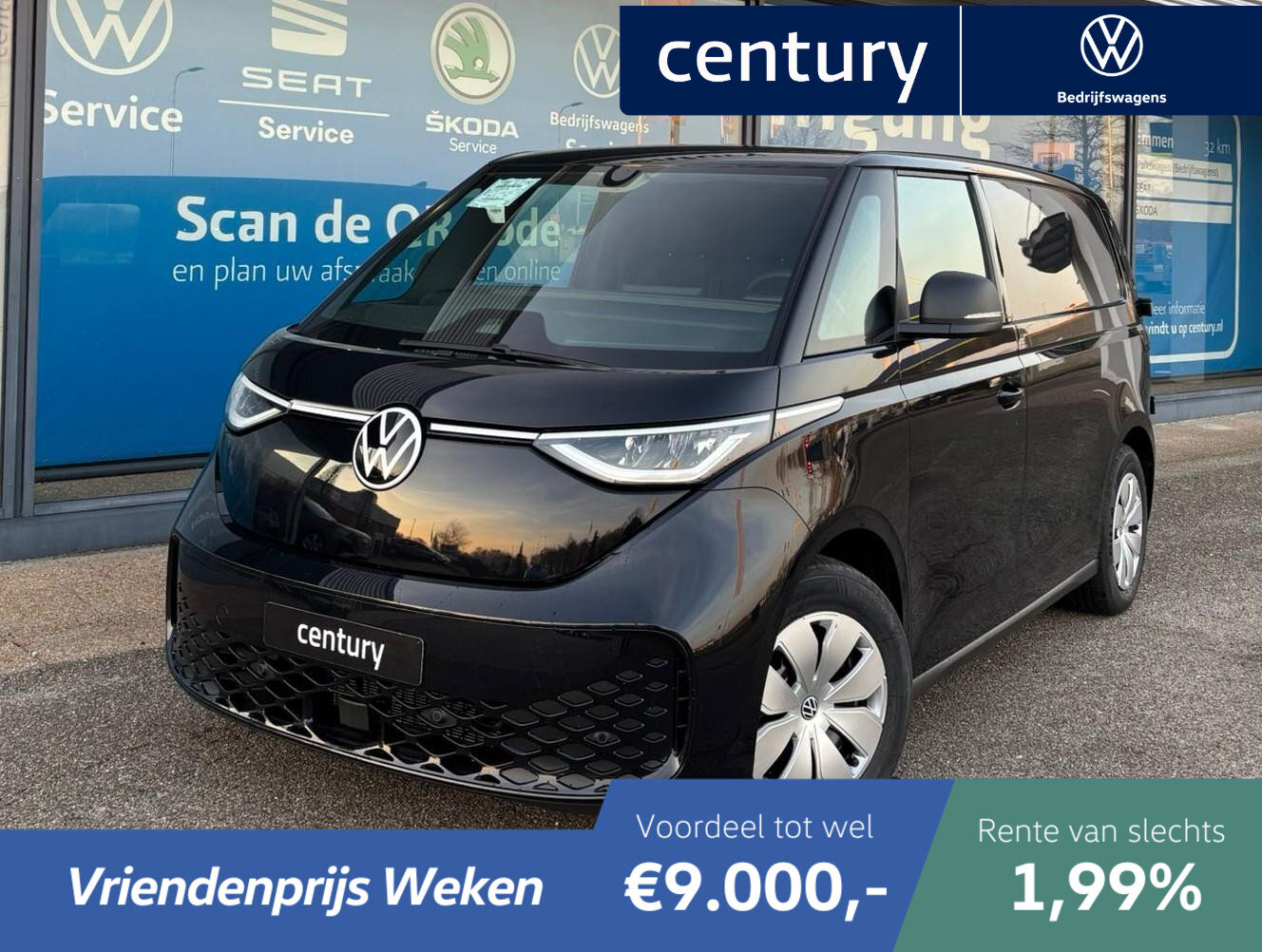 Volkswagen Bedrijfswagens ID. Buzz Cargo Cargo Elektromotor 210 kW (286 pk) 2988 mm Elektri