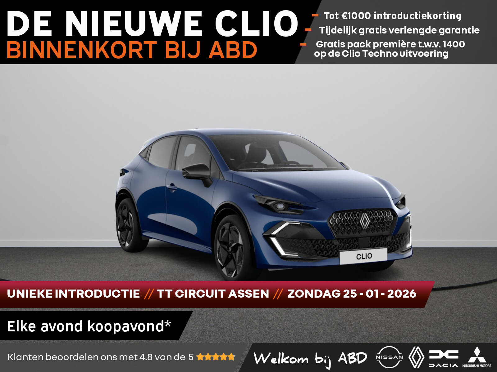Renault Clio Techno Full hybrid - Afbeelding 1