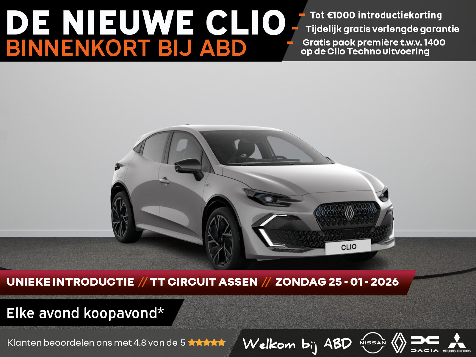 Renault Clio esprit Alpine Full hybrid - Afbeelding 1