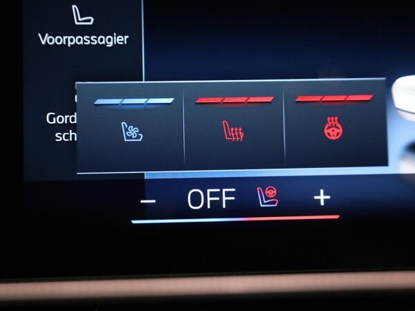 Verwarmde stoelen voor en achter