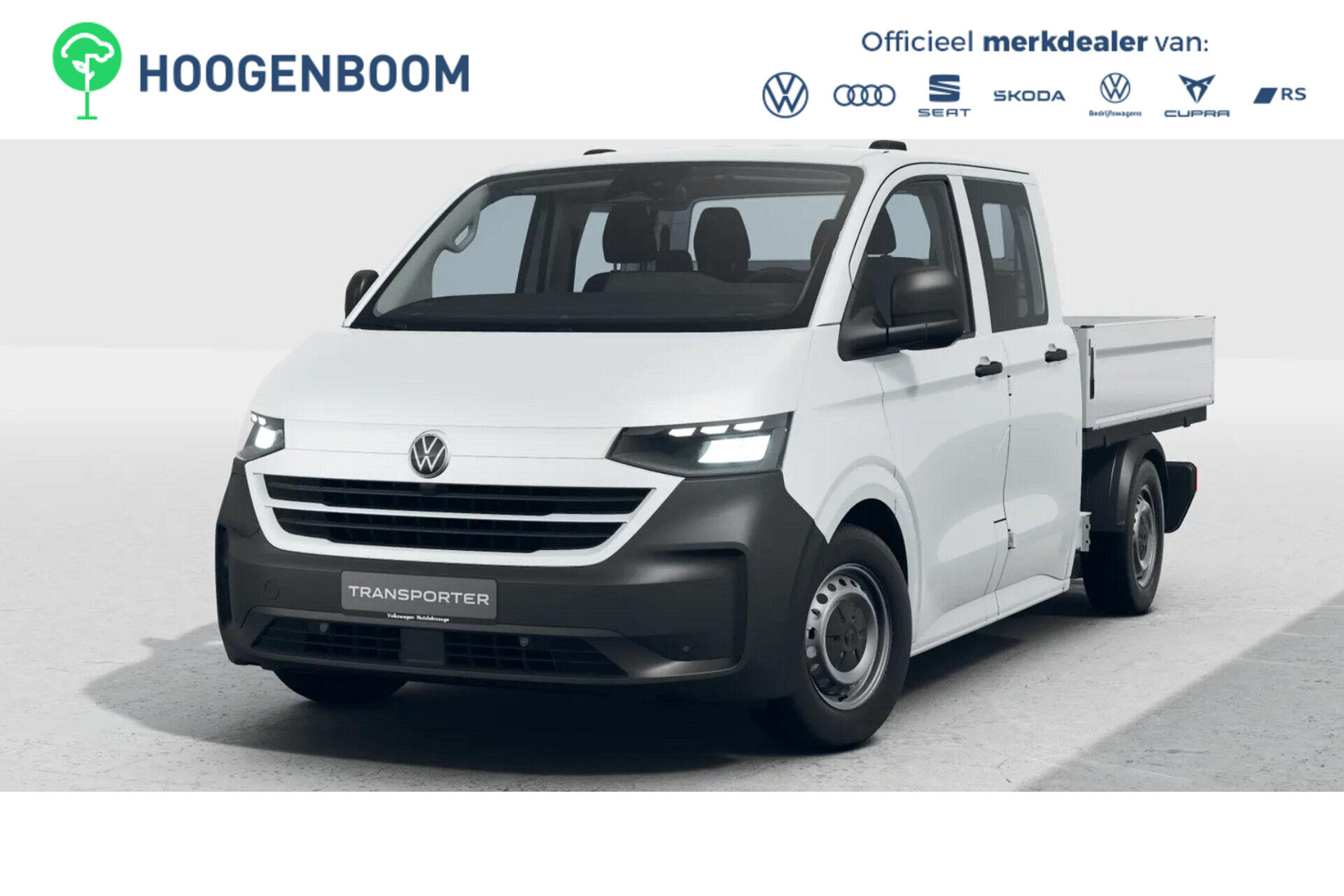 VW Bedrijfswagens e-Transporter Pick-up Dubbele Cabine 100 kW (136 pk) 64 kWh Elektrische aandrijving R