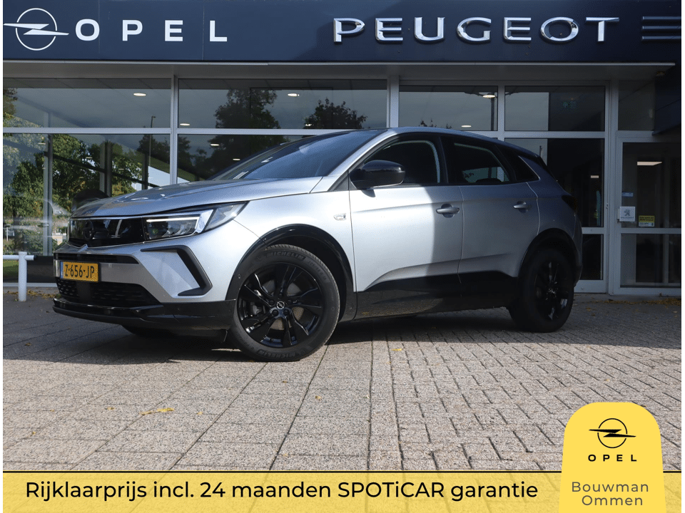 Opel Grandland GS Turbo Hybrid 145pk eDCT, Rijkaarprijs, Navigatie Camera Stoelverwarming Adaptieve cruise control - Afbeelding 1