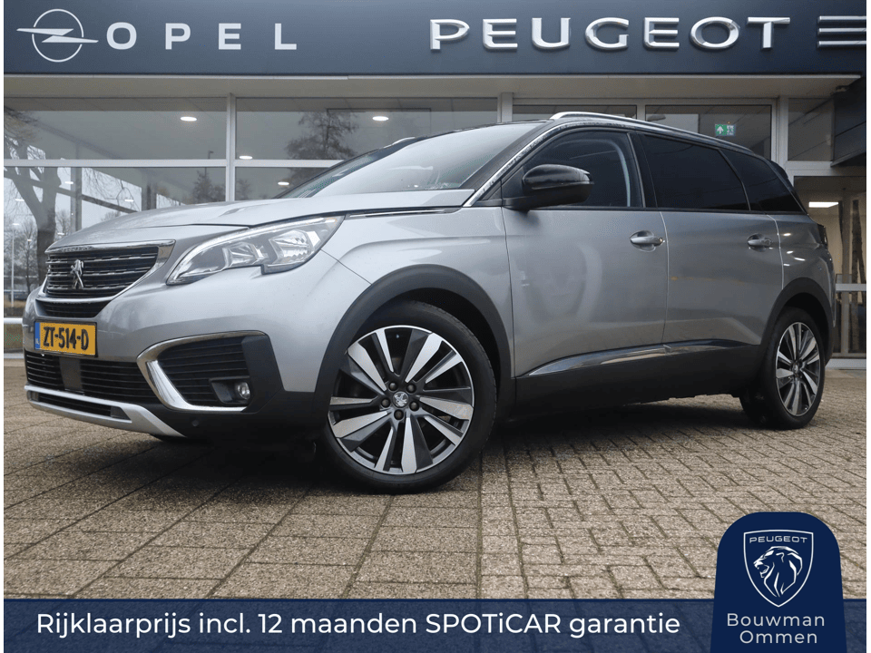 Peugeot 5008 Allure PureTech 130PK S&S H6 7 persoons, Rijklaarprijs, Panoramadak Trekhaak Navigatie Camera - Afbeelding 1