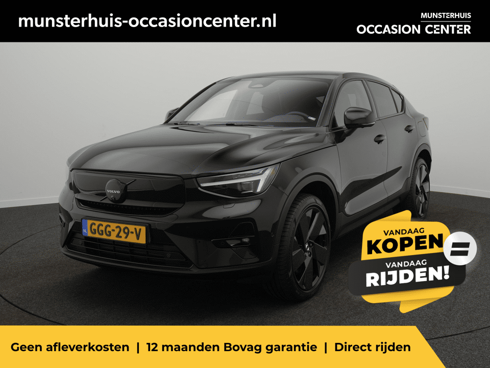 Volvo EC40 Single Motor Extended Range Ultra Black Edition 82 kWh - Occasional Lease vanaf €869 p/m - Afbeelding 1