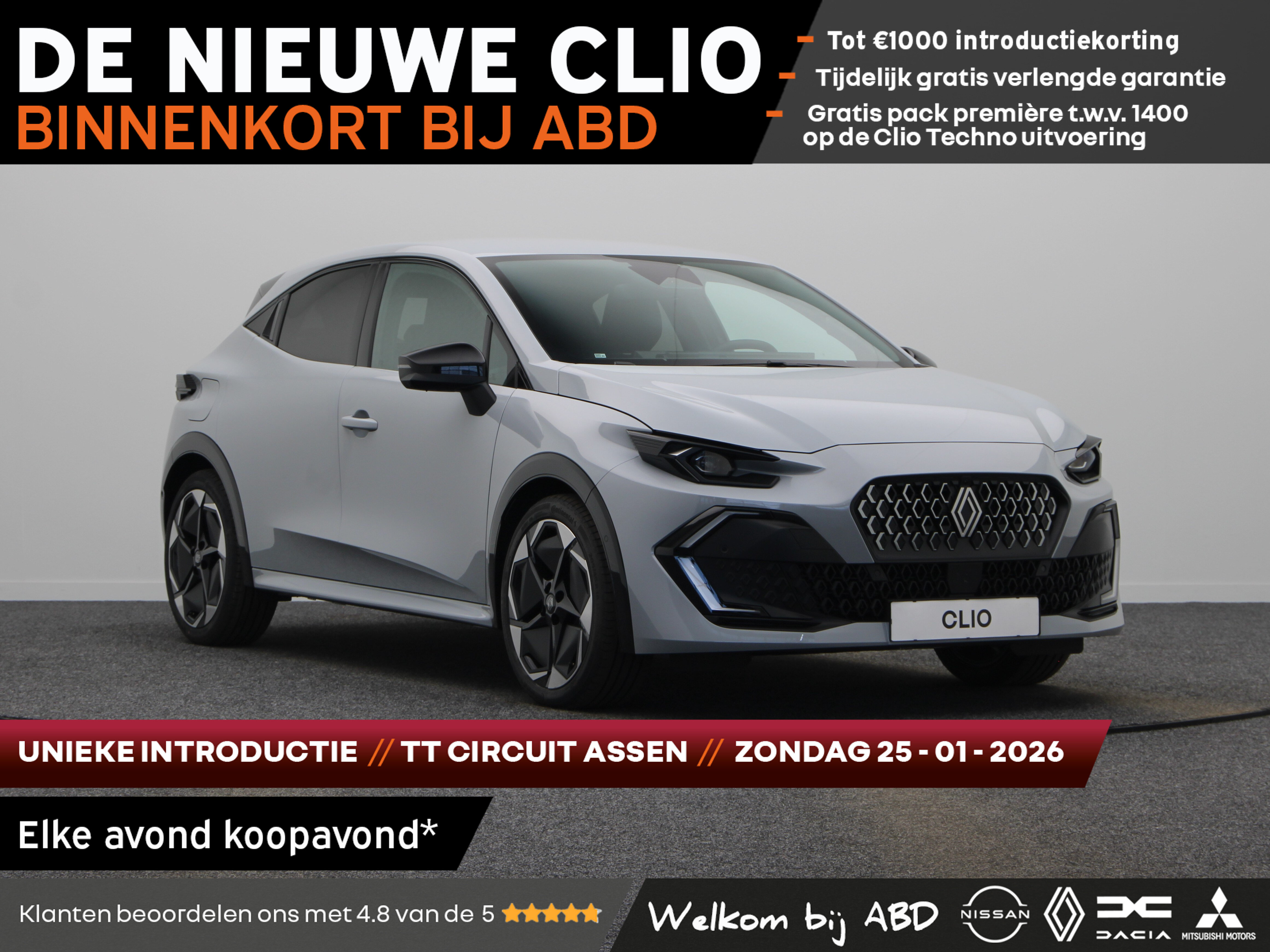 Renault Clio Techno Full hybrid - Afbeelding 1