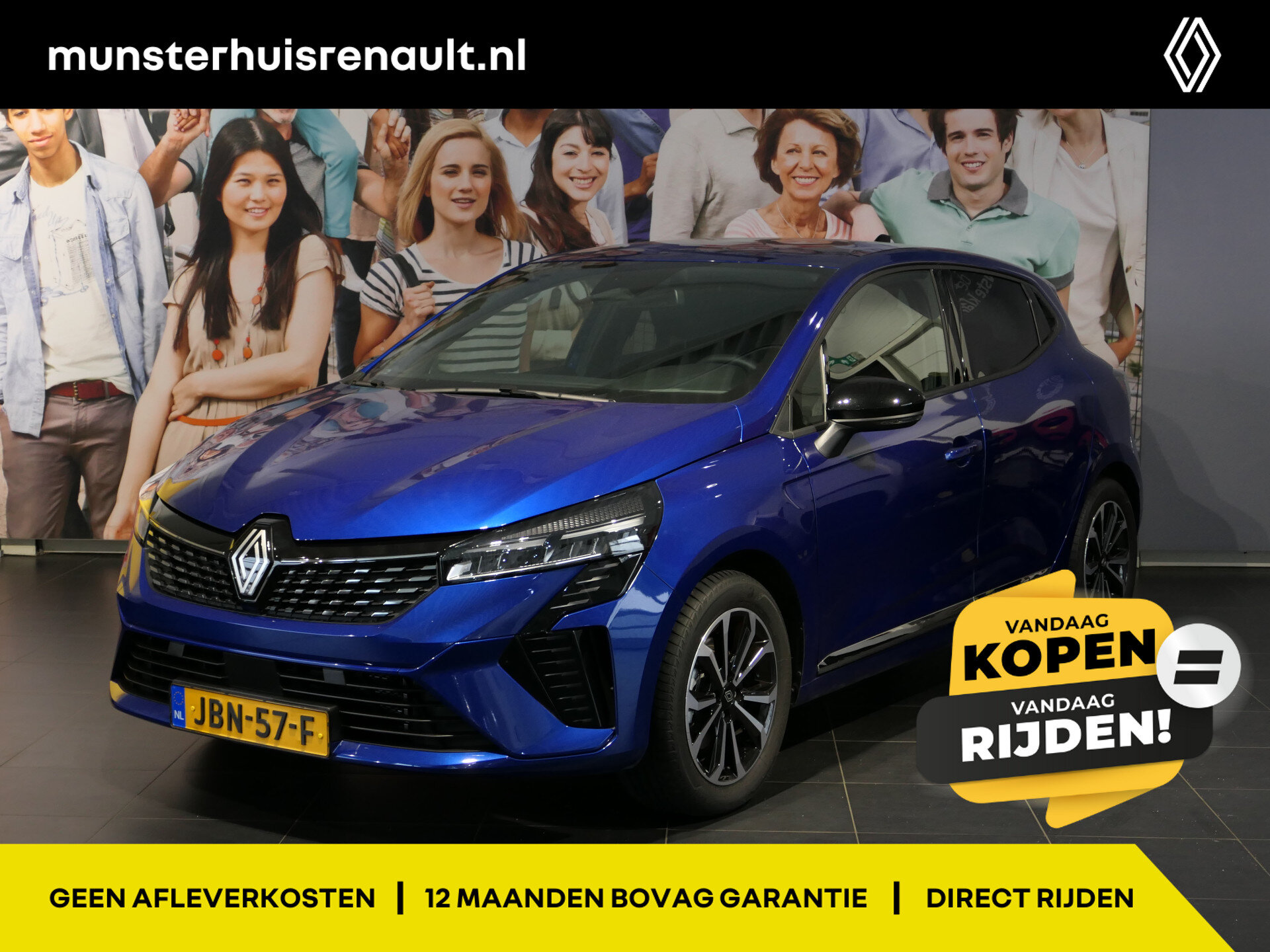 Renault Clio 1.6 E-Tech Full Hybrid 145 techno - Occasion Lease vanaf €429 p/m -