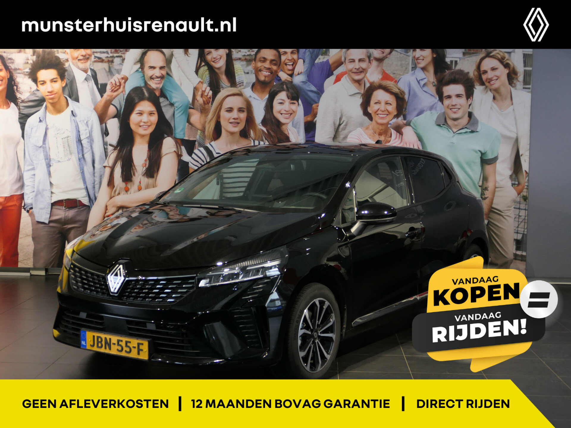 Renault Clio 1.6 E-Tech Full Hybrid 145 techno - Occasion Lease vanaf €419 p/m -