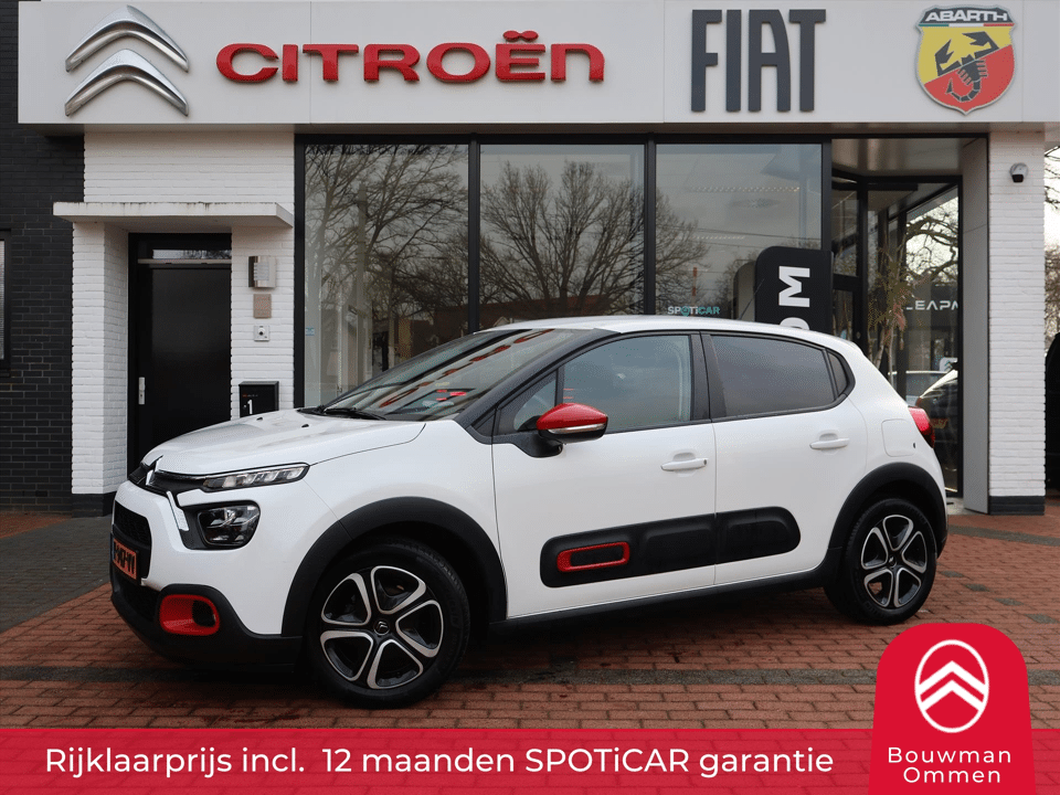 Citroën C3 PureTech 83PK S&S Feel, Rijklaarprijs | Navigatie via App | Apple Carplay | Android Auto | Color Pack Red - Afbeelding 1