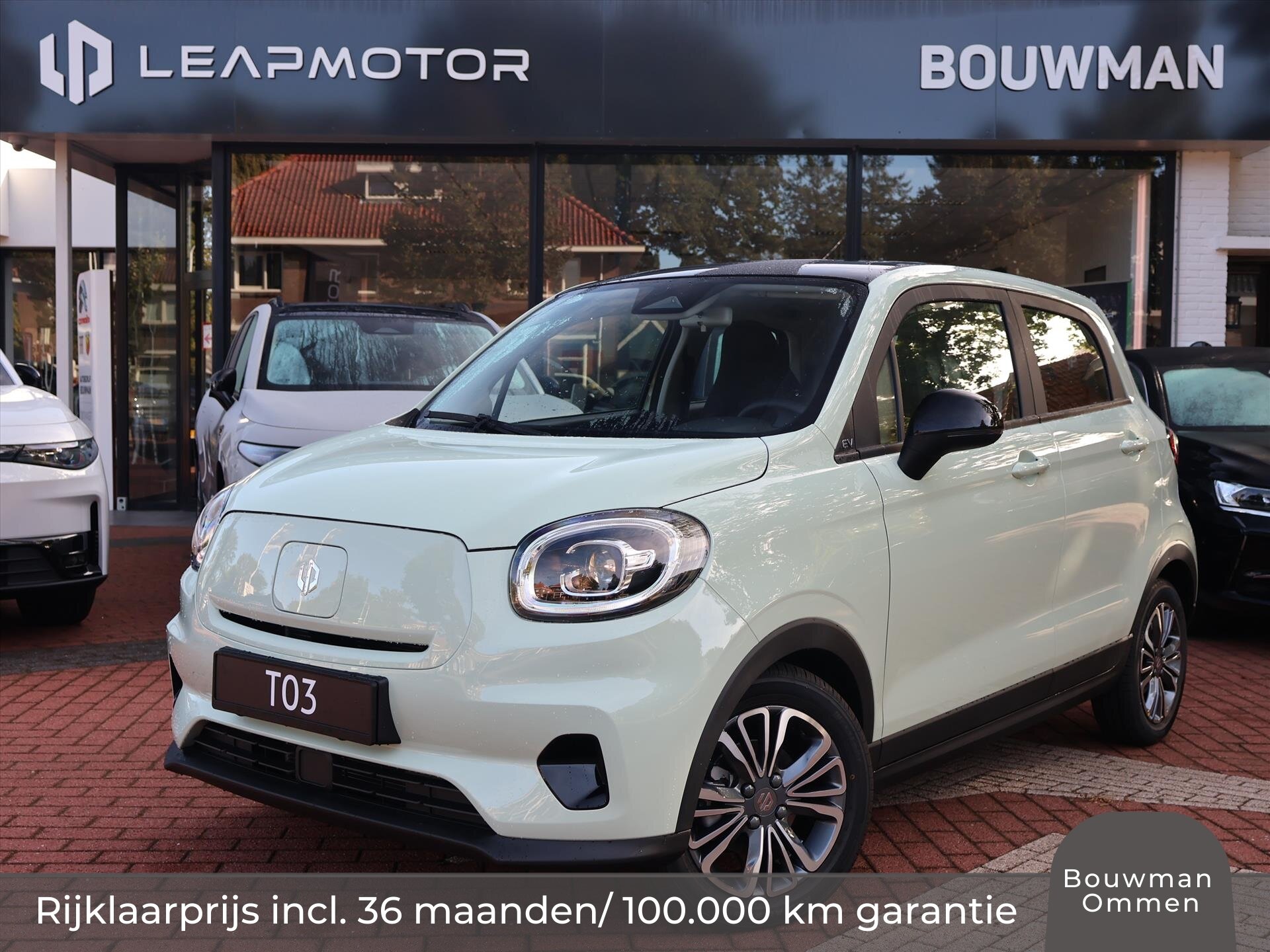 Leapmotor T03 EV 37,3 kWh 95PK Design NIEUW, Rijklaarprijs | Camera | Navigatie | Panoramadak | Lichtmetalen wielen - Afbeelding 2