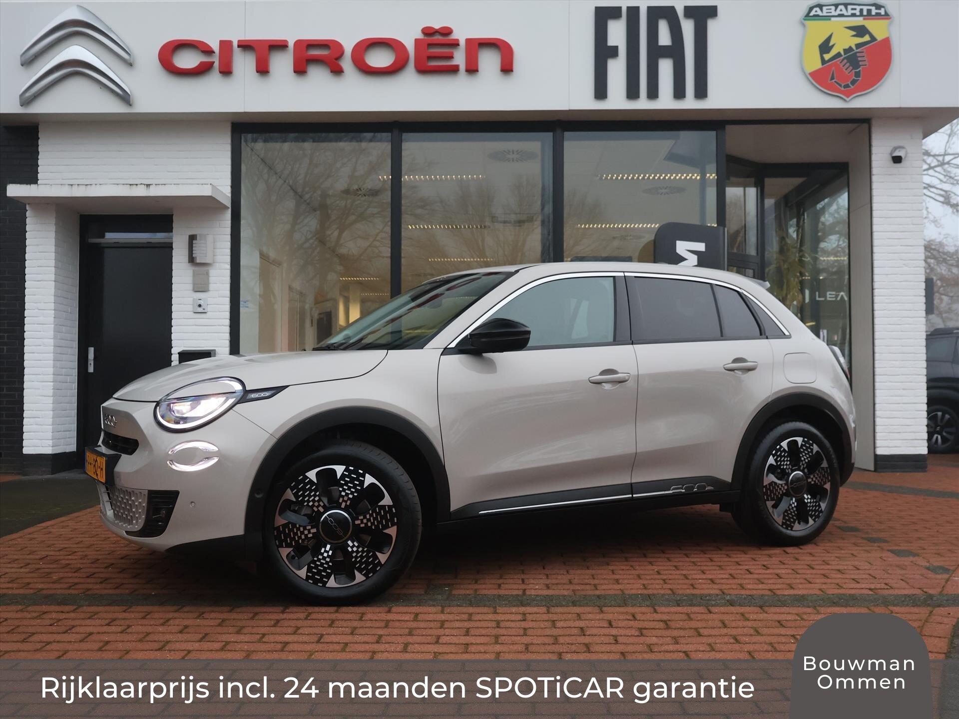 Fiat 600 1.2 Hybrid Turbo Charged 110PK Automaat La Prima, Rijklaarprijs | Adaptieve Cruise | Stoelverwarming | Camera | DAB+ | Keyless
