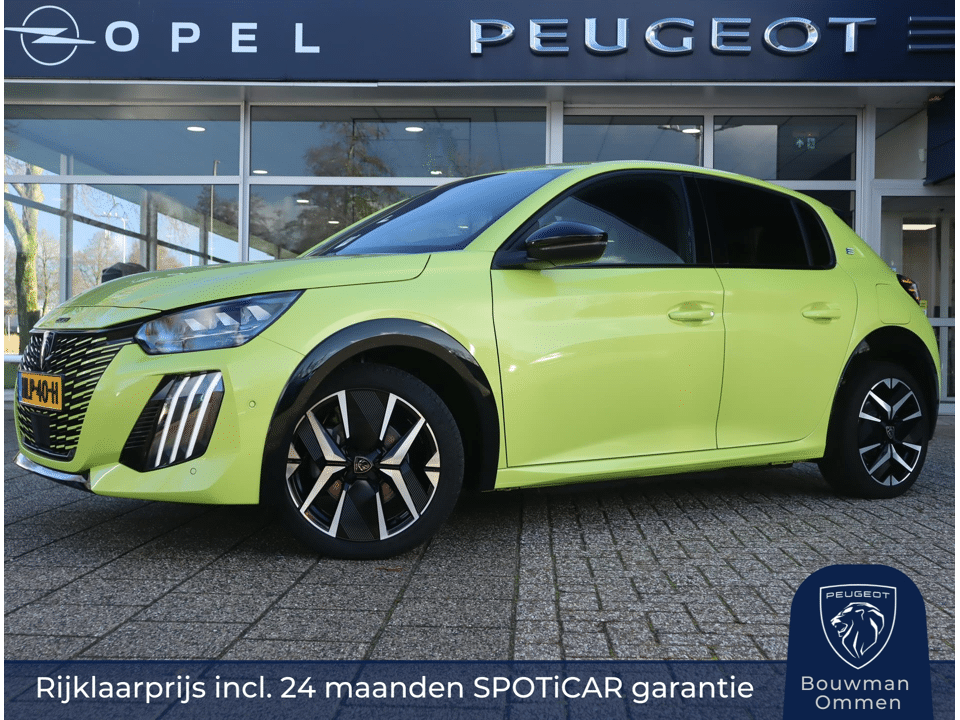 Peugeot e-208 GT EV 51kWh 156pk, Rijklaarprijs, Alcantara bekleding Stoelverwarming Adaptieve cruise control 360° Camera - Afbeelding 1