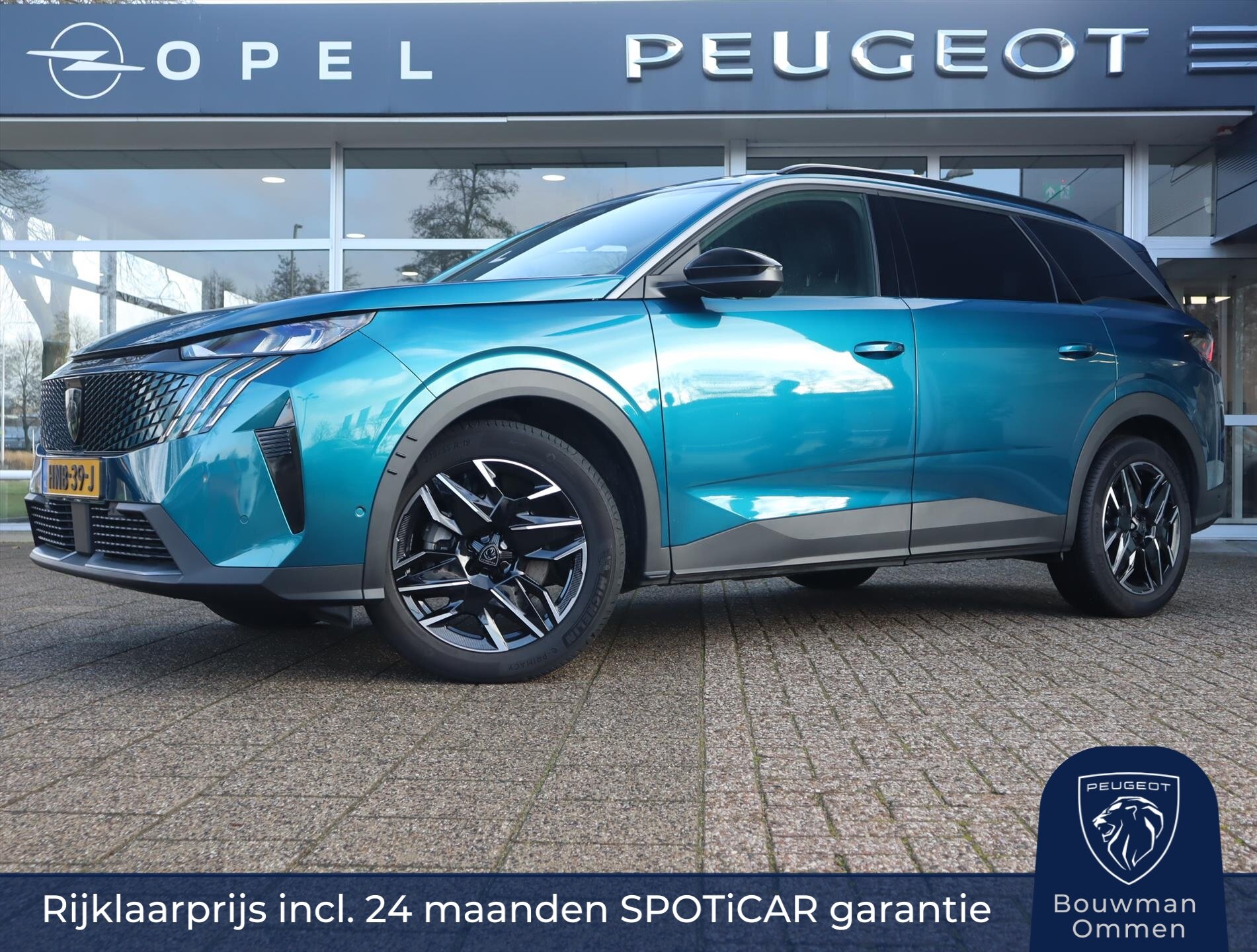 Peugeot 5008 SUV Allure Hybrid 145pk e-DCS6 Automaat, Rijklaarprijs, Navigatie 360° Camera Adaptieve Cruise control Stuurverwarming