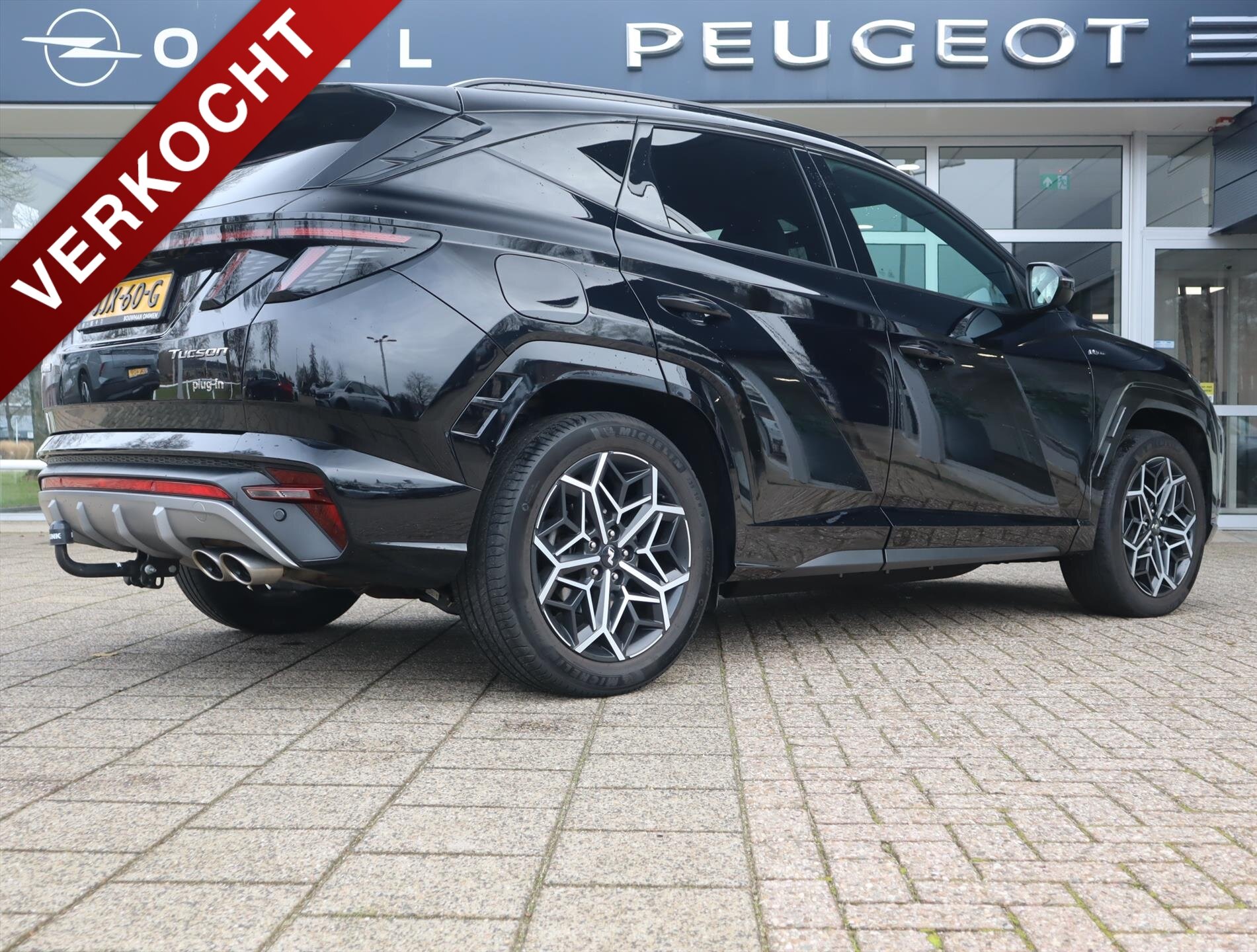 Hyundai Tucson N-Line 1.6 T-GDi PHEV 265pk AWD Automaat, Rijklaarprijs, Navigatie Stoel- en Stuurverwarming Stoelverkoeling Adaptieve cruise control Trekhaak