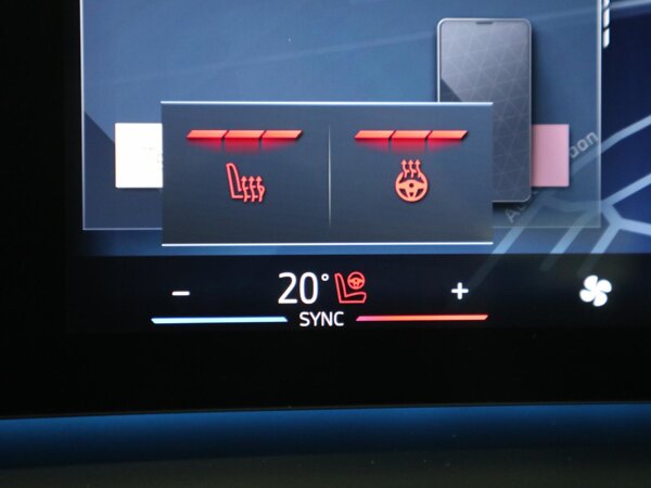 Stuurwielrand verwarmd