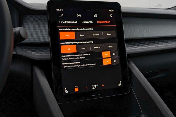 voorstoelen verwarmd