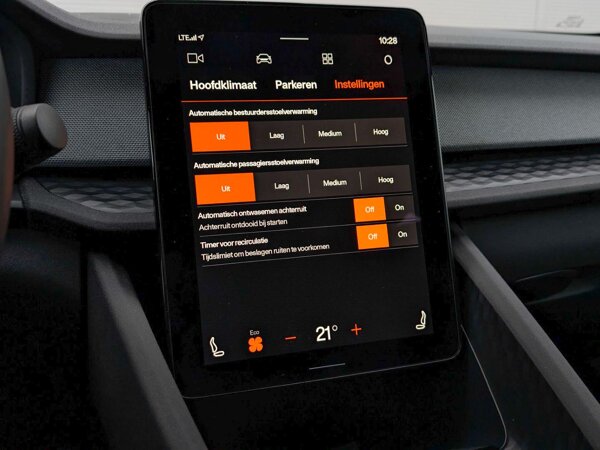 voorstoelen verwarmd